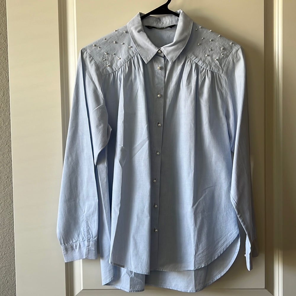 Zara - Pearls button down shirt